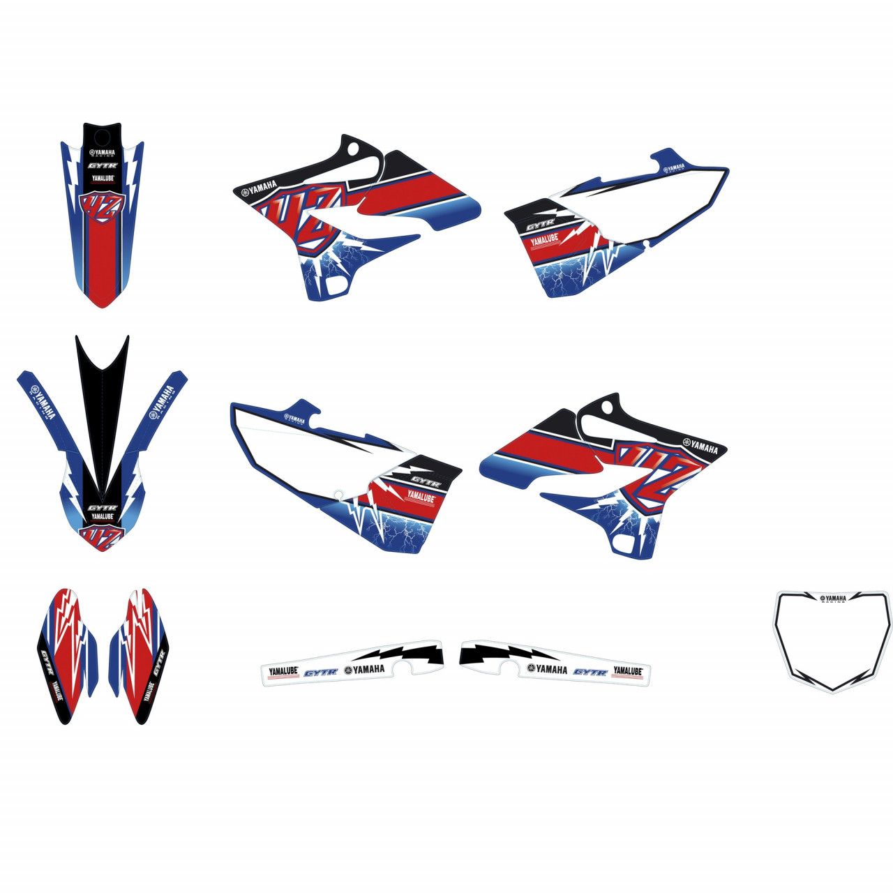 YAMAHA Kit stickers pour YZ250 - 1SSE42400000