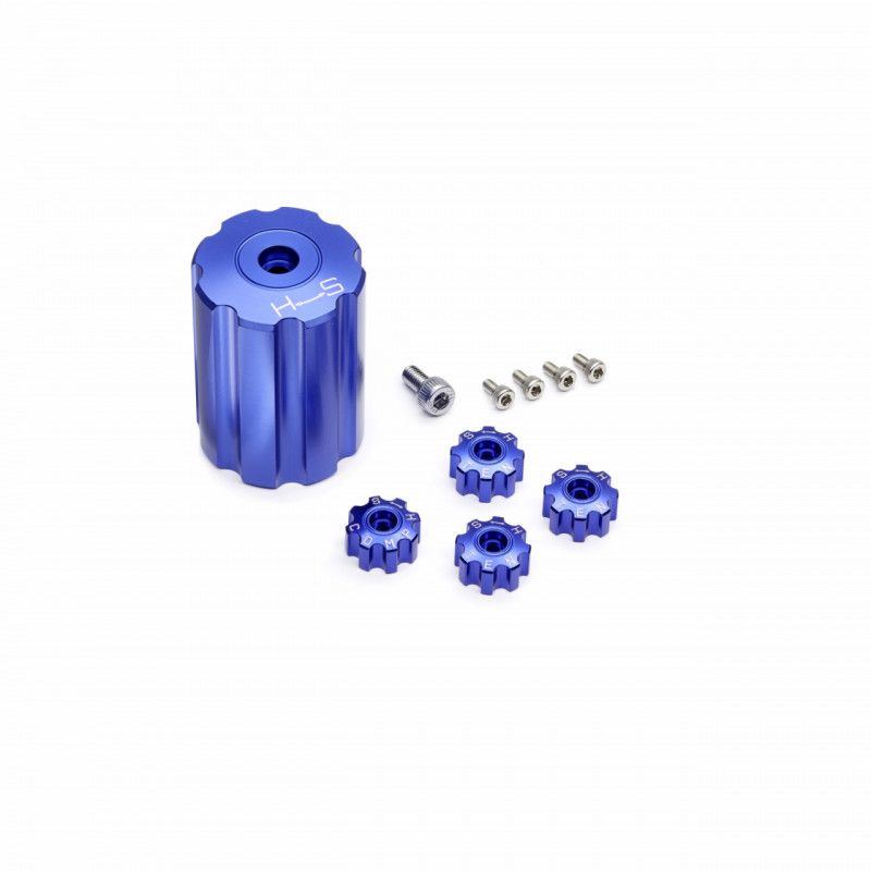YAMAHA Molette de réglage d'amortisseur anodisée bleue pour VMAX - 907981Y32300