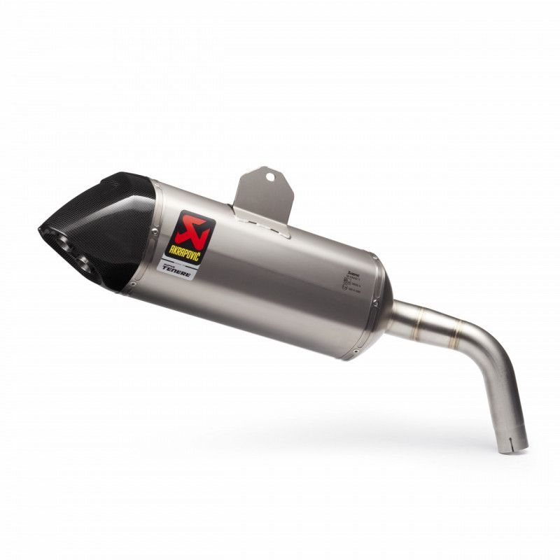 AKRAPOVIC Silencieux Slip-on titane Super Ténéré et GPS Garmin Zumo 220