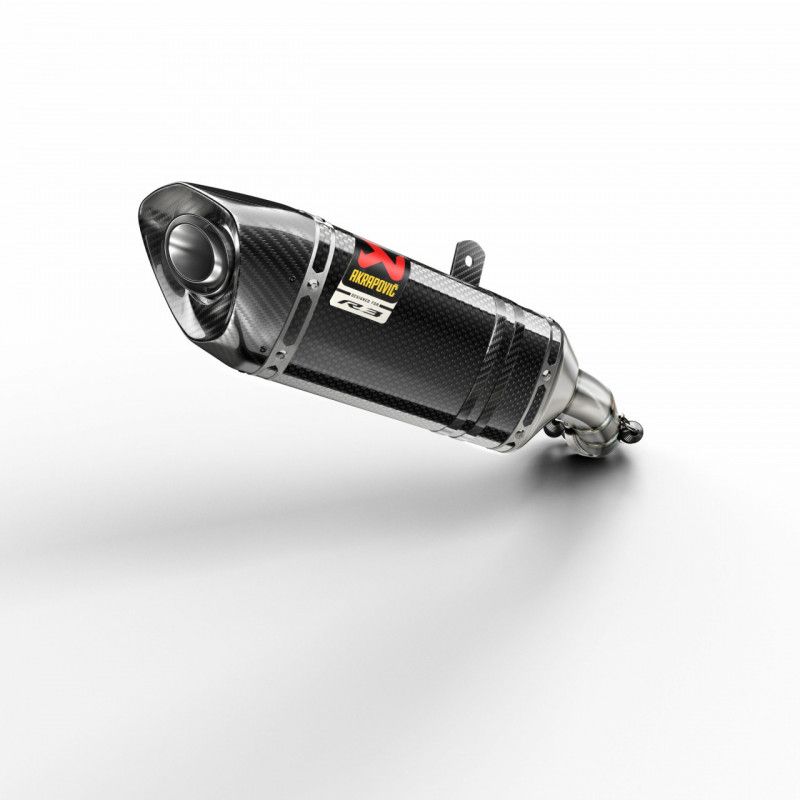 AKRAPOVIC Silencieux Slip-on carbone MT-03 et R3 - 907983290400