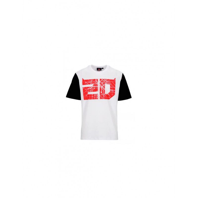 Quartararo T-SHIRT HOMME FABIO QUARTARARO CYBER 20 BLANC