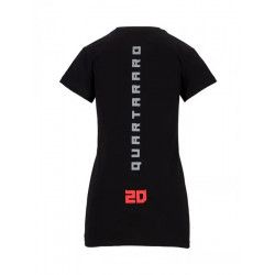 Quartararo T-SHIRT FEMME FABIO QUARTARARO CYBER 20 NOIR