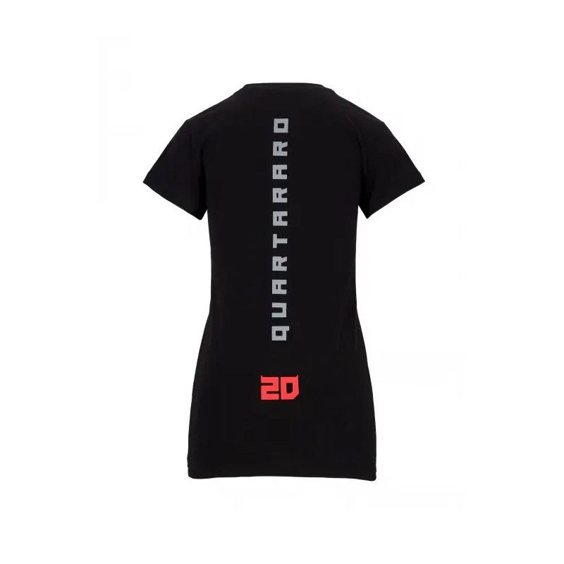 Quartararo T-SHIRT FEMME FABIO QUARTARARO CYBER 20 NOIR