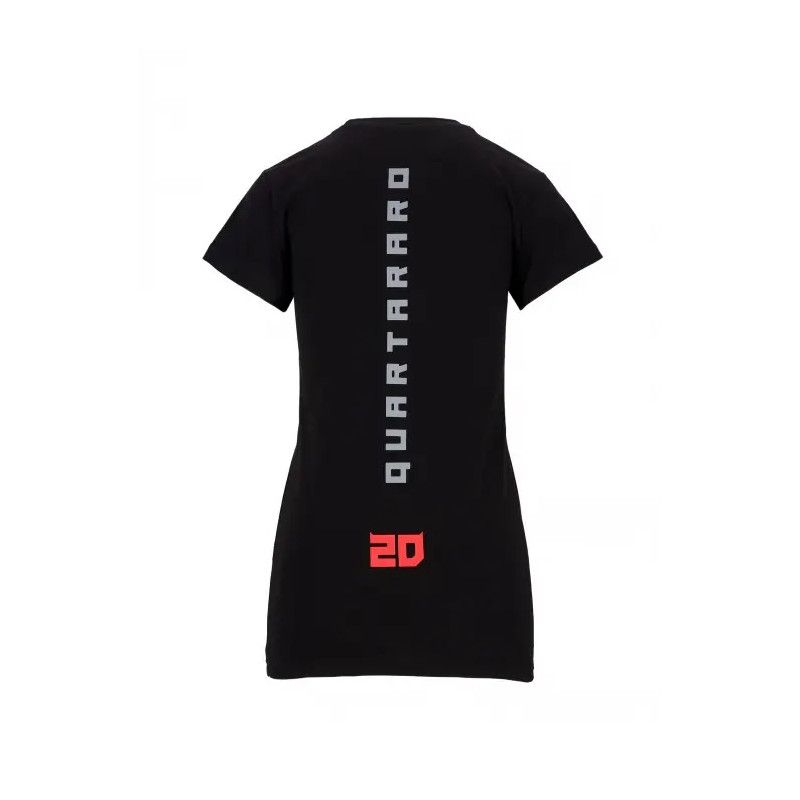 Quartararo T-SHIRT FEMME FABIO QUARTARARO CYBER 20 NOIR 2022