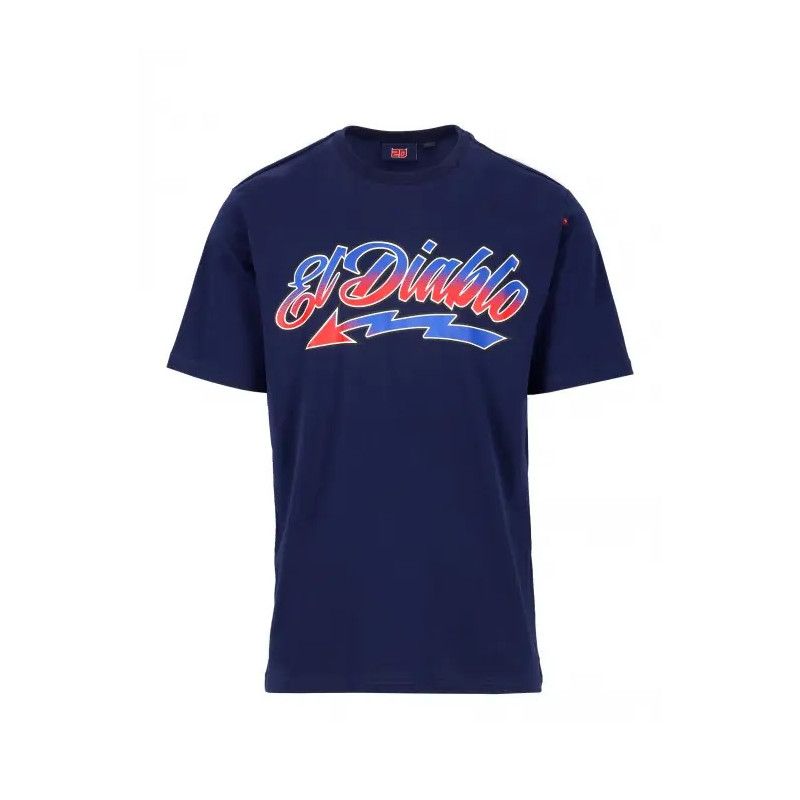 Quartararo T-shirt homme officiel "El Diablo" FQ20 bleu