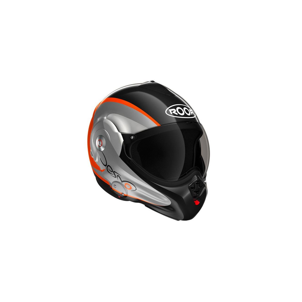 ROOF Casque RO32 Desmo Fluo Noir Orange