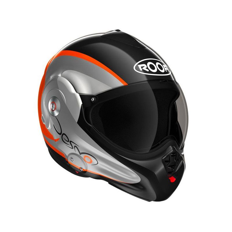 ROOF Casque RO32 Desmo Fluo Noir Orange ROOF Casque RO32 Desmo Fluo Noir Orange