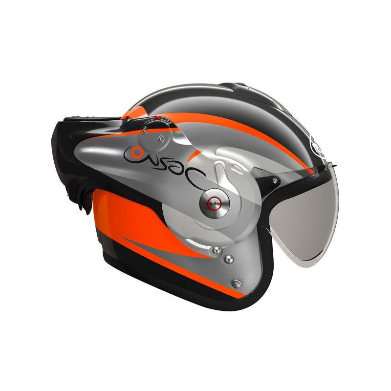 ROOF Casque RO32 Desmo Fluo Noir Orange