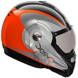 ROOF Casque RO32 Desmo Fluo Noir Orange