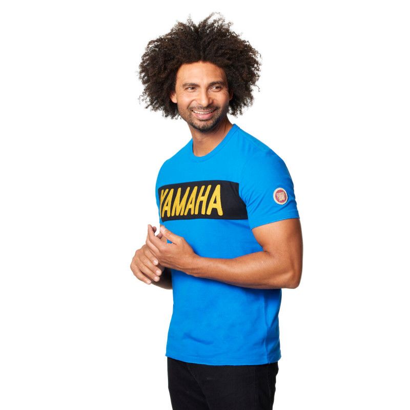 YAMAHA T-shirt homme bleu Faster Sons