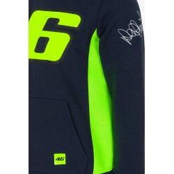 VALENTINO ROSSI SWEAT ZIPPÉ à CAPUCHE ENFANT VR46 SPORT BLEU 2022