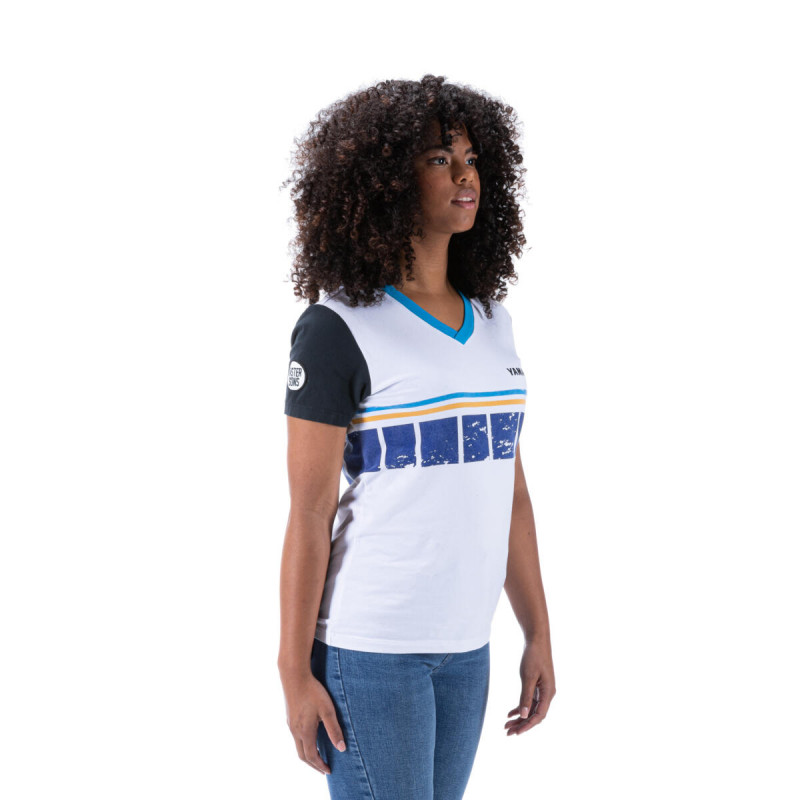 YAMAHA T-shirt blanc femme FasterSons 2023