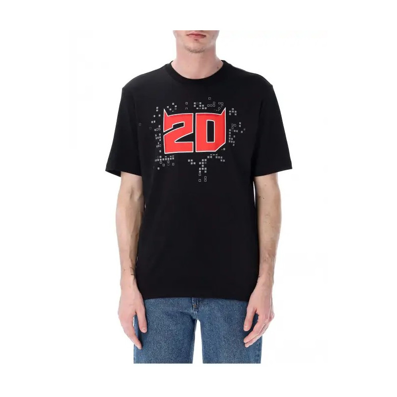 Quartararo T-shirt Homme Fabio Quartararo Noir FQ20 Quartararo T-shirt Homme Fabio Quartararo Noir FQ20