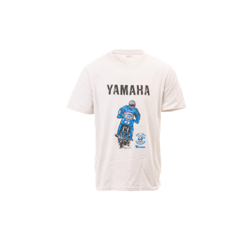 YAMAHA T-Shirt Homme Ténéré 40th Anniversary Blanc 2023