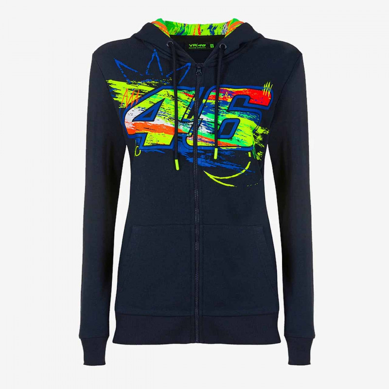 YAMAHA Sweat Zippé Femme VR46 Winter Test YAMAHA Sweat Zippé Femme VR46 Winter Test
