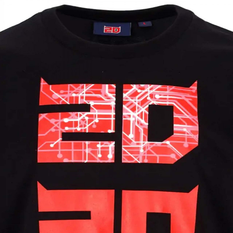 Quartararo T-SHIRT HOMME FABIO QUARTARARO CYBER 20 ROUGE ET NOIR
