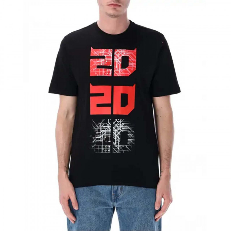 Quartararo T-SHIRT HOMME FABIO QUARTARARO CYBER 20 ROUGE ET NOIR