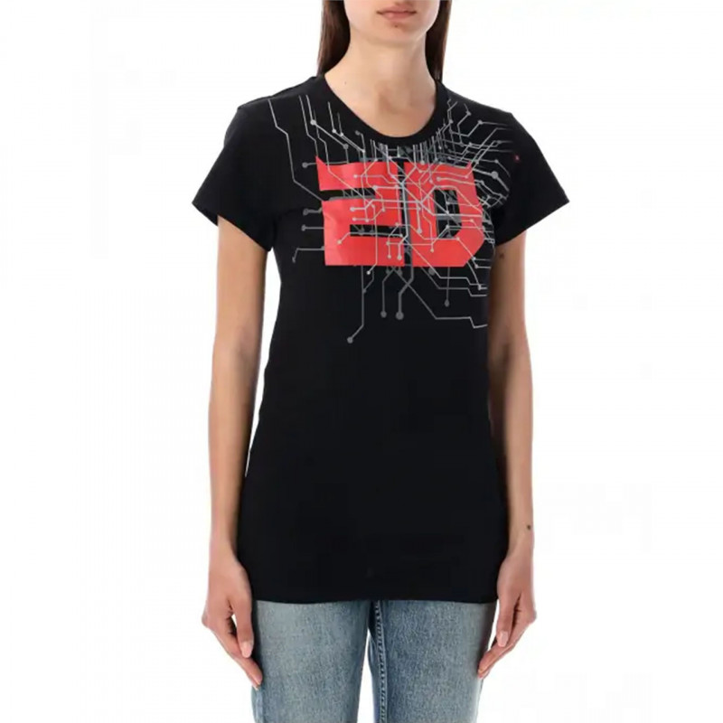 Quartararo T-SHIRT FEMME FABIO QUARTARARO CYBER 20 NOIR