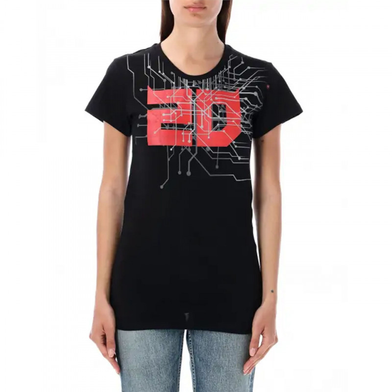 Quartararo T-SHIRT FEMME FABIO QUARTARARO CYBER 20 NOIR Quartararo T-SHIRT FEMME FABIO QUARTARARO CYBER 20 NOIR