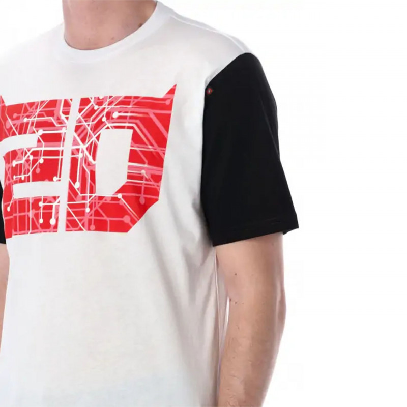 Quartararo T-SHIRT HOMME FABIO QUARTARARO CYBER 20 BLANC