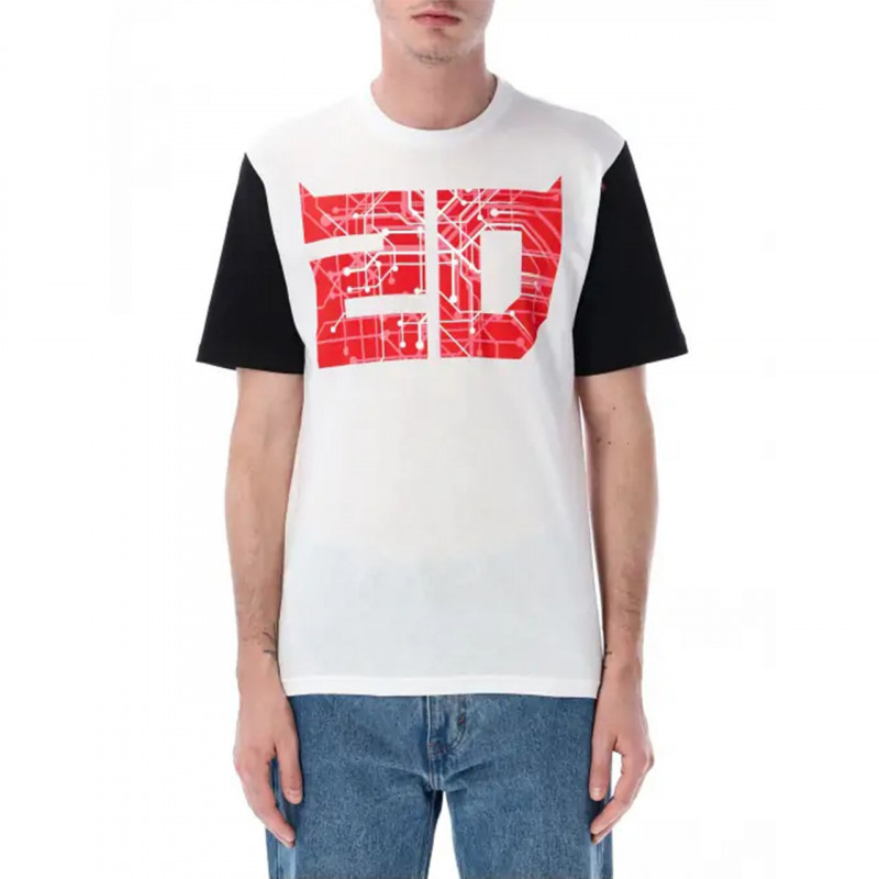 Quartararo T-SHIRT HOMME FABIO QUARTARARO CYBER 20 BLANC Quartararo T-SHIRT HOMME FABIO QUARTARARO CYBER 20 BLANC