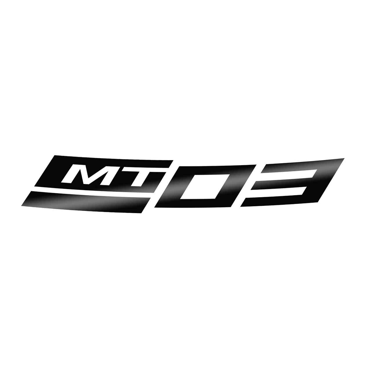 YAMAHA Stickers rétroréfléchissants noir pour jante avant MT-03 - YMEFBFE31000