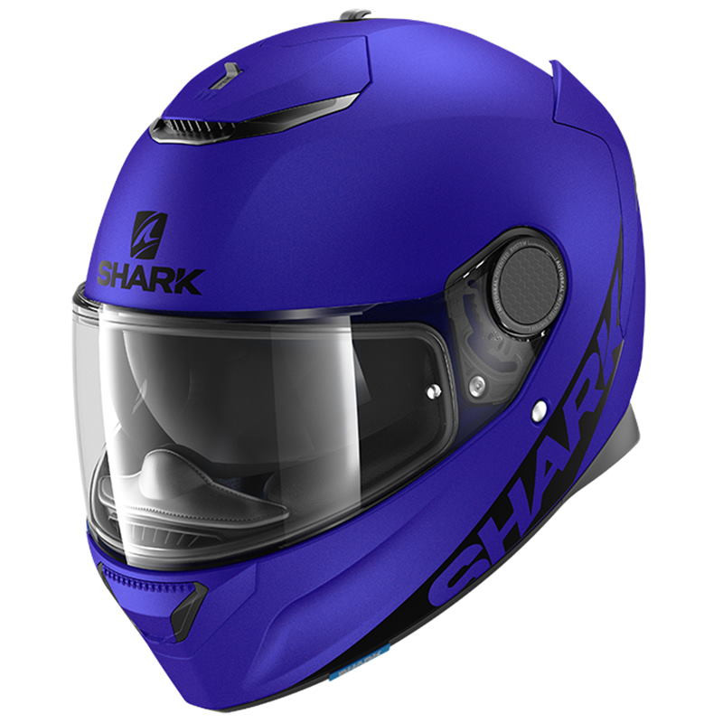 SHARK CASQUE SPARTAN 1.2 BLANK MAT BLEU SHARK CASQUE SPARTAN 1.2 BLANK MAT BLEU