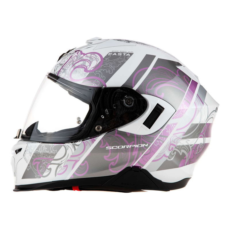 SCORPION CASQUE INTEGRAL EXO-520 EVO AIR FASTA BLANC-VIOLET