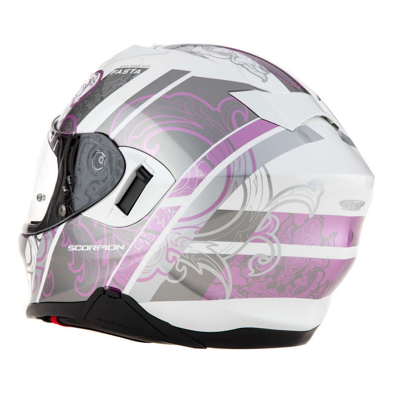 SCORPION CASQUE INTEGRAL EXO-520 EVO AIR FASTA BLANC-VIOLET