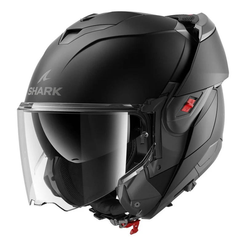 SHARK CASQUE MODULABLE OXO BLANK BLACK MAT SHARK CASQUE MODULABLE OXO BLANK BLACK MAT