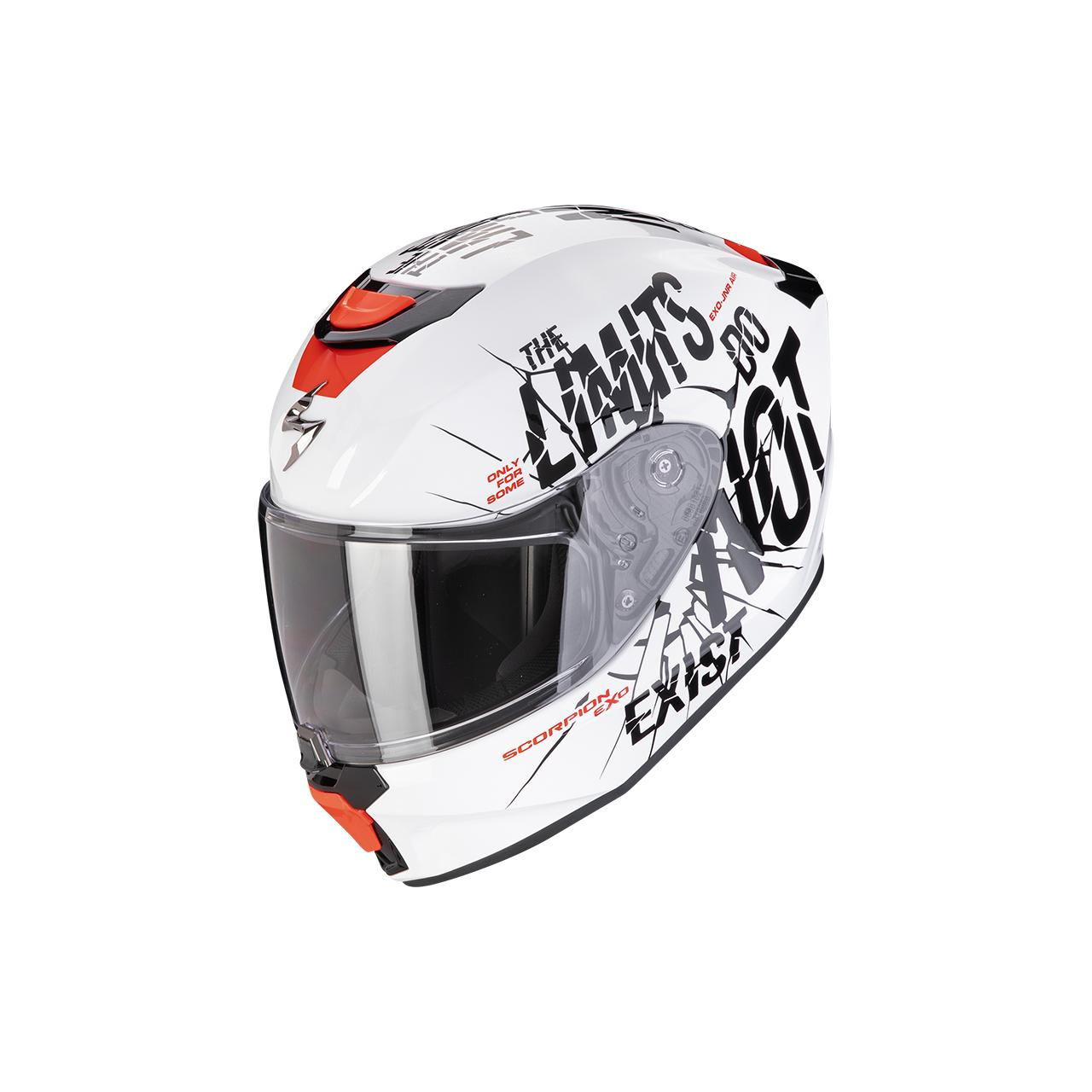 SCORPION CASQUE INTEGRAL EXO-JNR AIR BOUM BLANC-NOIR