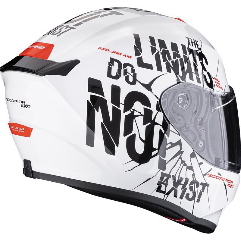 SCORPION CASQUE INTEGRAL EXO-JNR AIR BOUM BLANC-NOIR