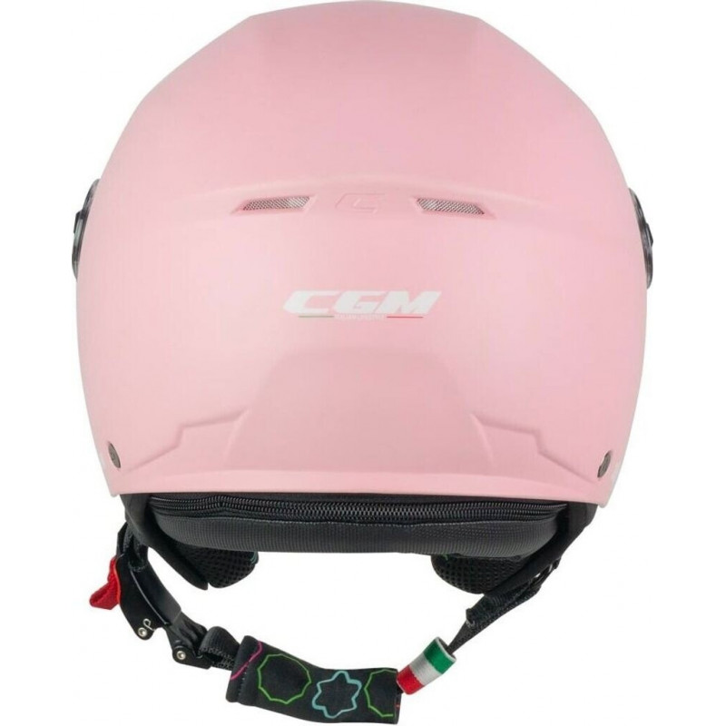 CGM CASQUE JET ENFANT ROSE CLAIR