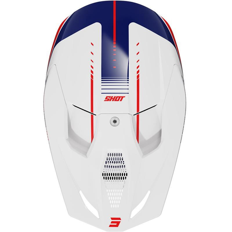 SHOT CASQUE CROSS ENFANT FURIOUS KID PEAK BLUE RED GLOSSY