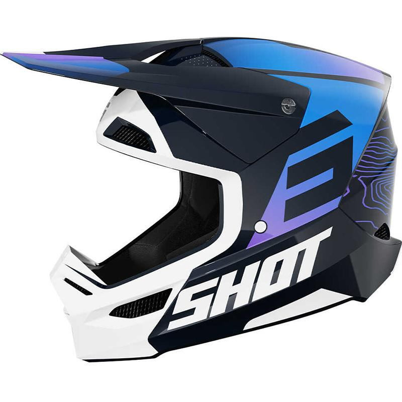 SHOT CASQUE CROSS ENFANT FURIOUS KID APEX BLUE GLOSSY SHOT CASQUE CROSS ENFANT FURIOUS KID APEX BLUE GLOSSY