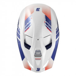 SHOT CASQUE CROSS FURIOUS MIRAGE BLUE RED PEARLY