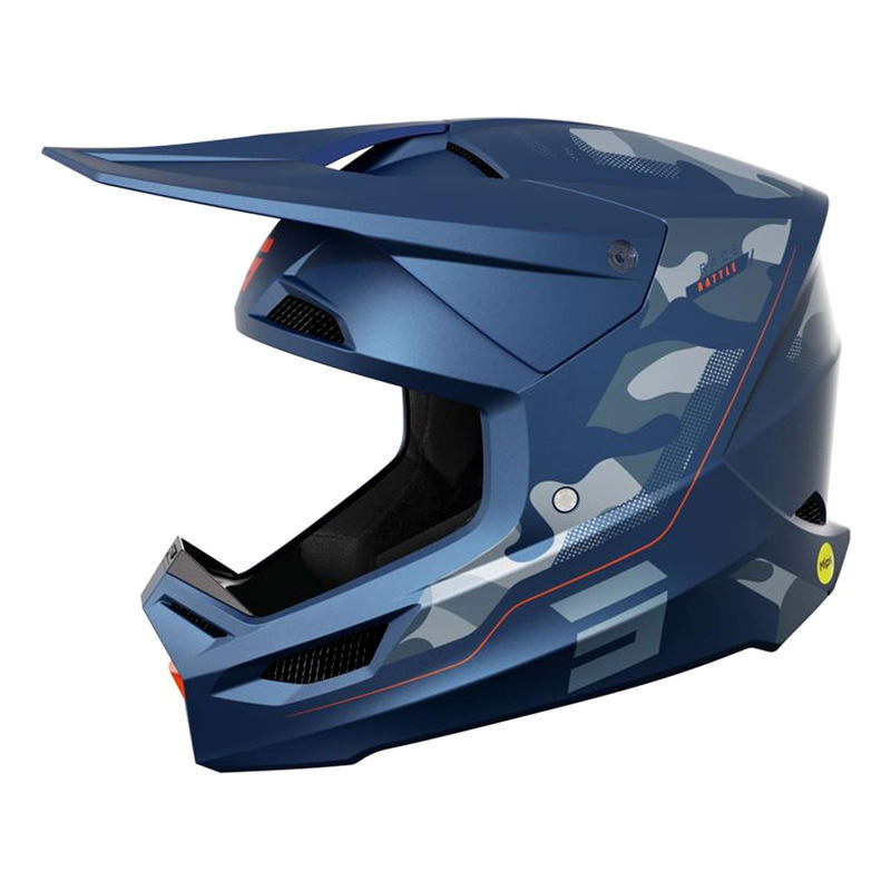 SHOT CASQUE CROSS RACE BATTLE BLUE MATT SHOT CASQUE CROSS RACE BATTLE BLUE MATT
