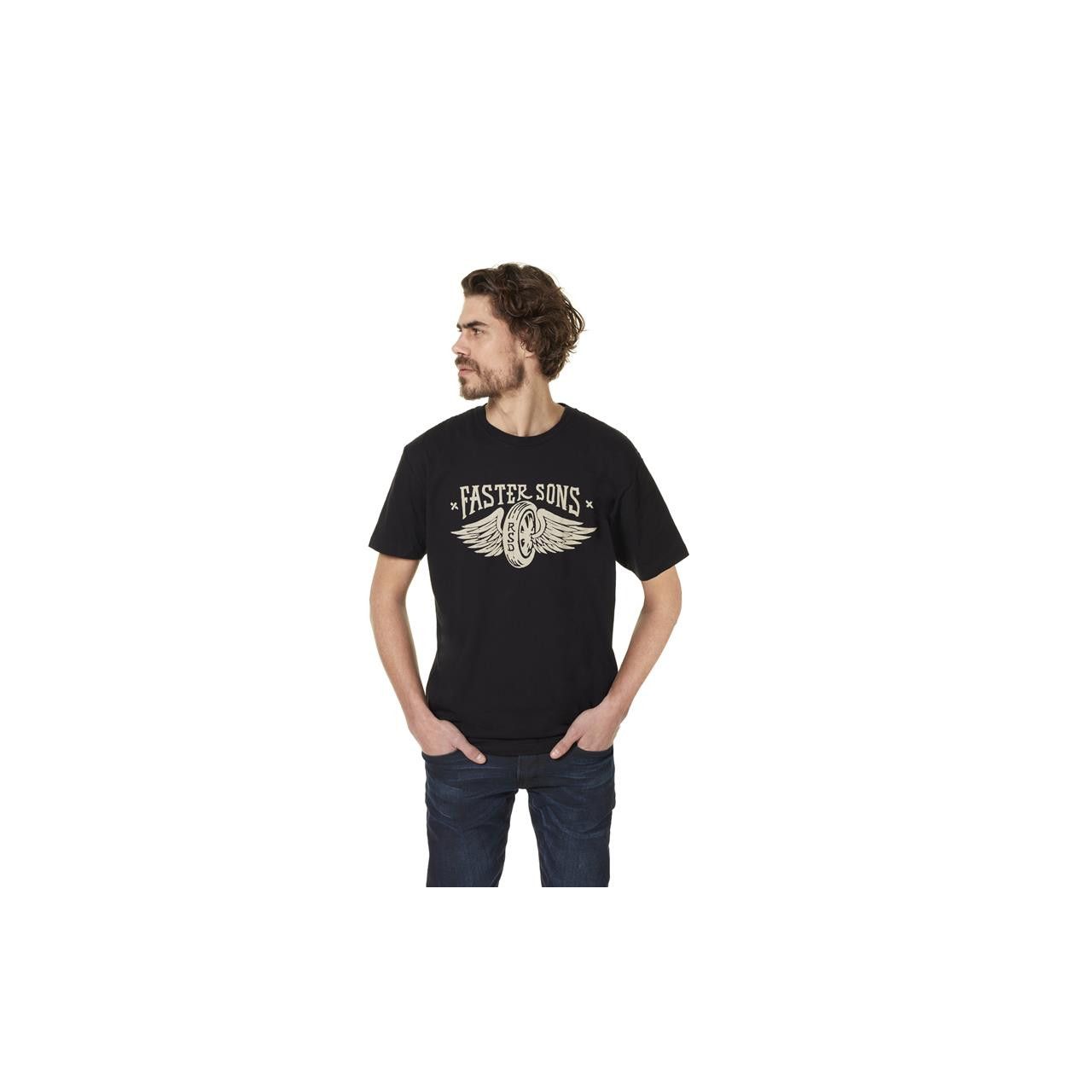 YAMAHA T-shirt homme Faster Sons RSD Black Wheel