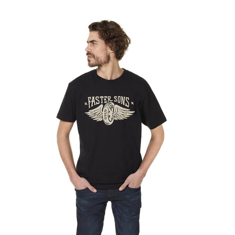 YAMAHA T-shirt homme Faster Sons RSD Black Wheel