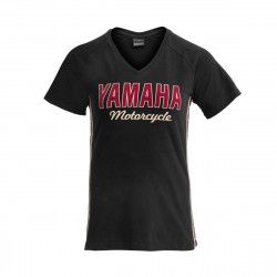 YAMAHA T-shirt femme Faster Sons noir