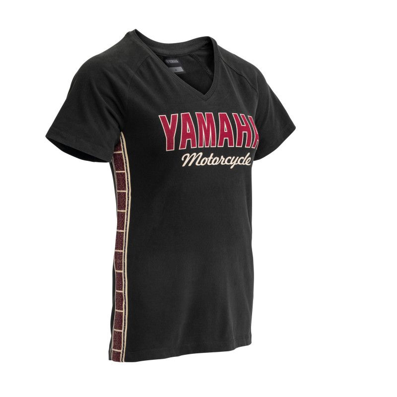 YAMAHA T-shirt femme Faster Sons noir