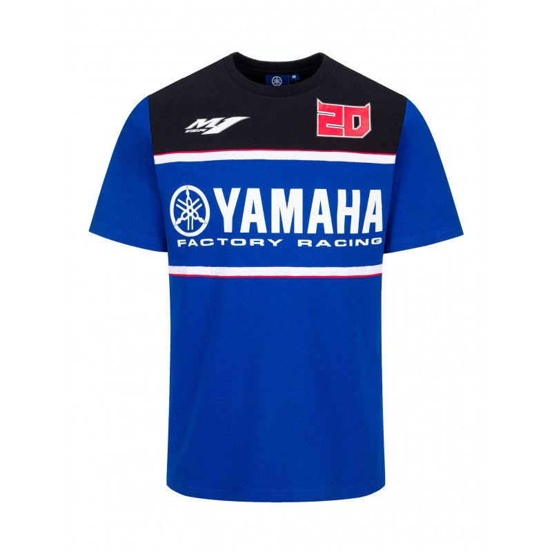 YAMAHA T-shirt homme Fabio Quartararo 2021 bleu et noir
