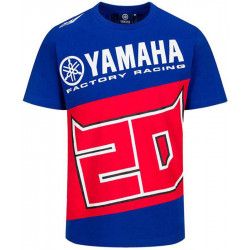YAMAHA T-shirt homme Fabio Quartararo 2021 bleu et rouge