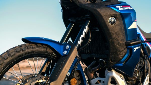 Fourche KYB haut de gamme de la Yamaha Tenere 700 World Raid 2023 Yamaha Tenere 700 World Rally 2023 Fourche KYB haut de gamme
