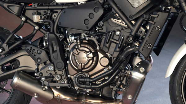 Moteur CP2 EU5 de 690 cm³ à coulpe élevé de la Yamha XSR 700 Moteur CP2 EU5 de 690 cm3 Moto Yamaha Custom XSR 700 2024