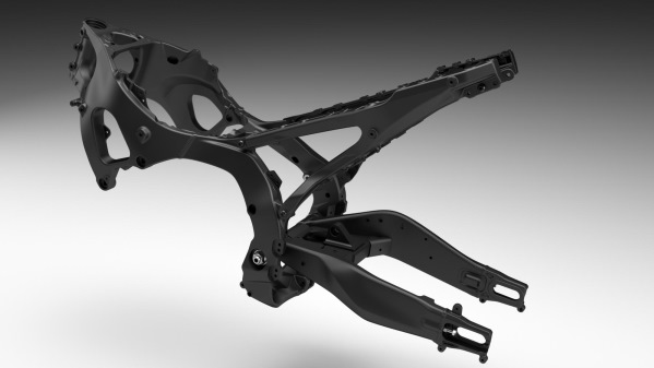 Cadre Deltabox en aluminium de la Yamaha R9 2025 Yamaha R9 2025 cadre Deltabox en aluminium