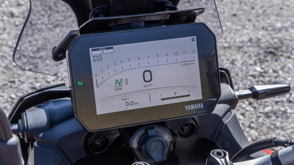Tableau TFT de 7 pouces de la Yamaha TRACER 9 2025 Yamaha Tracer 9 2025 tableau de bord TFT 7 pouces