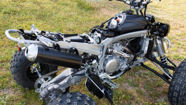 Quad Yamaha 2024 YFZ 450 chassis hybride